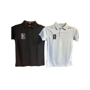 Izod (2) Boys Polo Shirts Sz XS (6-7) Black/blue NWT